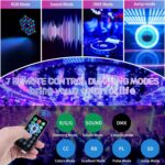 36 LED Stage Lights, Par Light with Remote & DMX Controlled Sound Activated Uplights for Events Wedding Birthday Christmas Music Show Dance Party DJ Lighting, 4 Pack - Image 8