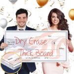 Giant Dry Erase Check - 16" x 32", Reusable Big Oversized Blank Check for Presentation - Great Photo-Op for Fundraisers, Charity & Donation Events - Image 2