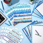 114 Pcs Science Fair Board Supplies Includes Self Adhesive Fair Project Titles Subtitles Science Presentation Bulletin Border Letter Stickers Classroom(Ocean Style) - Image 5