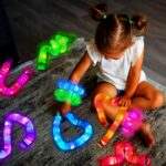 Glow Sticks Camping Essentials for Toddlers-6 PCS Light Up Pop Tube Party Favors Toys Gifts for Kids Halloween,LED Bracelet Necklace Accessories,Fun Camp Games Activities Gear Stuff for Boys Girls - Image 4
