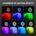 CO-Z 36 LED Stage Lights, RGB Par Lights with Remote Control, DMX Controller Compatible, DJ Lights Stage Lighting Indoor for Party Event Wedding Holiday Bar Club, 4 Pack - Image 4