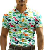 Funny Golf Shirts for Men,Mens Hawaiian Shirts Short Sleeve Novelty Crazy Golf Shirts - Image 7