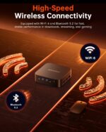 ACEMAGICIAN Mini PC Gaming, AMD Ryzen 5 7430U (Equivalent to 5850U, 6C/12T, Up to 4.3Ghz), 16GB DDR4 512GB SSD Mini Computers Micro Desktop PC 4K Triple Display WiFi6 BT5.2 for Gaming Office Home - Image 6