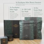 The Early Riser Self Care Kit - Includes Steam Eye Mask, Aromatherapy Shower Steamers, 24K Gold Eye Masks, Eucalyptus Mint Sugar Scrub - Morning Relaxation & Self Care Gifts for Women - Image 8