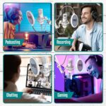 Pyle USB Condenser Microphone Streaming Kit - Professional Computer/Mac Mic Audio Cardioid Boom with Adjustable Arm Stand & Pop Filter for Podcast, Gaming, Studio, YouTube - Image 7