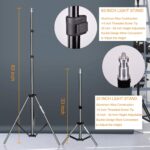 EMART Umbrella Photography Lighting Kit, 200/700W Bulbs, Soft Light Continuous Photographic Reflector Set for Portrait Studio Video Recording, Filming, Podcast - Image 5
