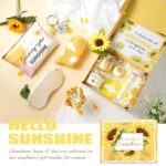 Birthday Gifts for Women, 12pcs Sunflower Self-Care Package, Sending Sunshine Get Well Gifts for Women, After Surgery Recovery Gifts, Thinking Of You Relaxing Spa Basket for Her Sister Mom Friends - Image 3