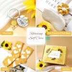 Birthday Gifts for Women, 12pcs Sunflower Self-Care Package, Sending Sunshine Get Well Gifts for Women, After Surgery Recovery Gifts, Thinking Of You Relaxing Spa Basket for Her Sister Mom Friends - Image 7