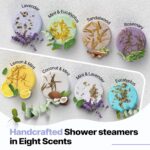 Shower Steamers Aromatherapy Birthday Gifts for Women - SWCANDY 8 Pcs Stocking Stuffers White Elephant Gifts for Adults Mom Men Teen Self Care with Natural Essential Oils Relaxation Home SPA Christmas - Image 3