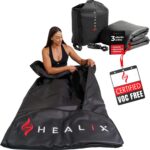 Infrared Sauna Blanket Zero EMF – Portable Home Sauna Blanket for Relaxation & Wellness | Far Infrared Heating, VOC-Free, Adjustable Temp (77–176°F), Carbon Fiber Heating, Hook-and-Loop Closure - Image 2