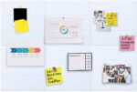 Large Cork Board Felt Board Tiles for Walls with 30 Push Pins, 11.8"x11.8" Pack of 6 Pin Board Notice Boards for Home Office Kitchen, Bulletin Board Wall Tiles for Photos Memos - Image 3