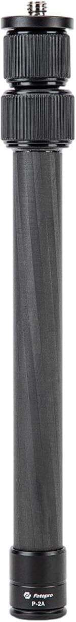Fotopro 25" Carbon Fiber Tripod Extension Tube 3-Section Tripod Center Column Max Load 22lbs - Image 2
