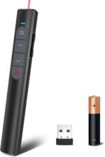 Presentation Clicker Wireless Presenter Remote, PowerPoint Clicker Computer Clicker with Red Light, Clickers for PowerPoint Presentations Slide Advancer with Volume Control for Mac/Laptop/Computer - Image 2