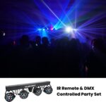 MUSYSIC LED Light Show Kit–, 4 Par Powerhouse GigBar for Parties-Lighting Package with Light Stand-LED Bar & Party Shining, Floor Stand, Concerts & Stage- | DJ Lighting and Spotlight- - MU-L31A - Image 5