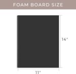 AUEAR, 10 Pack 11x14 Black Foam Boards, Foam Core Poster Board for Display, Mounting, Print, Presentation and Projects, 3/16'' Thick - Image 3