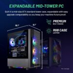 Skytech Gaming Shadow Gaming PC Desktop – Intel Core i7 13700F 2.1 GHz, NVIDIA RTX 4060, 1TB NVME SSD, 16GB DDR4 RAM 3200, 600W Gold PSU, 360mm AIO, 11AC Wi-Fi, Windows 11 Home 64-bit,Black - Image 9