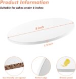 5 Pack Cake Boards 8 Inch Round Cake Drum White 1/2” Thick Cake Drums Corrugated Cardboard Cake Base for Multi-Layer Cakes Sturdy Cake Decorating Supplies - Image 5