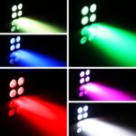 Stage Par Lights, Super Bright RGBW LED Par Can Light with Remote & DMX Control, Stage Light Sound Activated DJ Uplighting for Event Festival Party Indoor Church Stage Lighting - Image 4