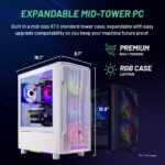 Skytech Gaming Archangel Desktop PC, Ryzen 7 5700 3.7 GHz (4.6GHz), AMD RX 6600 8GB, 1TB NVMe SSD, 16GB DDR4 RAM 3200, 650W Gold PSU, Wi-Fi, Win 11 - Image 8
