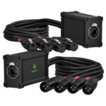 GearIT 4 Channel Snake (2ft Breakout Cable) 3Pin XLR to Ethercon RJ45 Cat5/Cat6 Ethernet Extender - 4 XLR (2 Male, 2 Female) for Live Stage, Sound, Lighting, Audio Recording Studio - Image 2