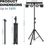 DJ Lighting Packages with Carry Bag, DJ Lights with Stand (7.5Ft) Sound Activated, DMX & Remote Control, Mobile Gig Light LED Party Bar Lighting System for Band, Booth, Stage, Wedding, Events - Image 4