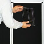 6+1 Panel Trade Show Presentation Board, 82.6" H x 70.8" W Portable Display Panel System, Folding 6 Panels Exhibition Boards Single Sided Tabletop Display 6 Panels,Hook & Loop-Receptive Fabric - Image 7