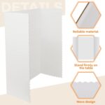 Ctosree 36 Pcs Tri Fold Display Board,36" x 48" Portable Lightweight Foldable Presentation Poster Board for Office Projects Exhibitions Workshops, White - Image 4
