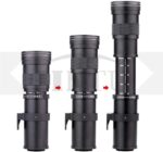 JINTU 420-800mm f/ 8.3 Manual Telephoto Zoom Lens + T-Mount for Canon EOS Rebel SL2 SL1 T3 T3i T4i T5 T5i T6 T6i T6s T7 T7i 4000D 6D 7D 60D 70D 77D 80D 5D II/III/IV 550D 650D SLR Camera Lenses - Image 5