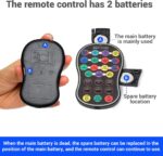 DJ Disco Stage Party Lights - Northern Laser Light Effect RGB Led Sound Activated Strobe Lighting with Remote Control for Indoor Birthday Halloween Karaoke Club KTV - Image 8