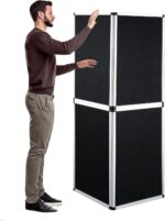 6+1 Panel Trade Show Presentation Board, 82.6" H x 70.8" W Portable Display Panel System, Folding 6 Panels Exhibition Boards Single Sided Tabletop Display 6 Panels,Hook & Loop-Receptive Fabric - Image 10