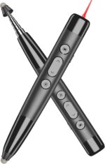 4-in-1 Presentation Clicker with Telescopic Pointer & Stylus Pen - 2.4GHz Wireless Presenter for PowerPoint/Keynote, Teacher Lanyard, Rechargeable - Compatible with Smart Board, Computer, Mac, Tablet - Image 9