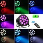 Battery LED Stage Lights 2Pack - 36W 12LED RGBW Rechargeable Par Light Sound Activated Multi Modes by Remote & DMX Control for DJ Events Wedding Party Church Music Dance Band Live Show - Image 9