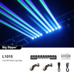 Big Dipper Moving Head Stage Light Bar, 10x15W LED Wall Washer Lights RGBW Strobe Lights with Sound Acitivated and DMX DJ Light Bar for Party Wedding Bars Live Show - Image 9