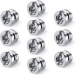 Camera 1/4"-20 to 3/8"-16 Reducer Bushing Convert Screw Adapter for Monopod, Tripod, Ballhead, Stand and Video Light DSLR SLR (10 Pack) - Image 2