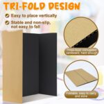 8 PCS Trifold Poster Board- Large 40" x 28" Tri Fold Display Board Hard & Thick Black Presentation Cardboard for Science Fair, School Projects, Business Supply - Image 6
