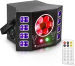 Dj Lights 100W Bee Eye UV Strobe Stage Light LED Sound Activated Rave Light, 14 CH DMX512 and Remote Control for Halloween Birthday Party Wedding Event Show KTV Bar Dance Decorations - Image 9