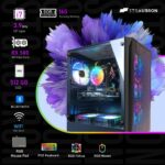 STGAubron Gaming PC Desktop Computer, Intel Core i7 up to 3.9 GHz, Radeon RX 580 8G, 16G RAM, 512G SSD, WiFi, Bluetooth 5.0, RGB Fan x6, Windows 10 Home - Image 6