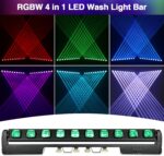 Big Dipper Moving Head Stage Light Bar, 10x15W LED Wall Washer Lights RGBW Strobe Lights with Sound Acitivated and DMX DJ Light Bar for Party Wedding Bars Live Show - Image 3