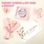 Birthday Gifts for Women, Mom, Wife, Girlfriend,Self Care Gifts for Women,Rose Relaxing Spa Gifts Basket,10Pcs Get Well Soon Care Package with Luxury Flannel Blanket,Mother's Day Gifts Wedding Gifts - Image 7