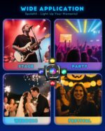 80W Moving Head DJ Lights, 5-in-1 RGBW LED Disco Light with 4 Arms Beam - DMX512 & Sound Active & Remote, Professional Party Lighting for Stage, Club, Wedding, KTV, Bar, Live House - Image 7