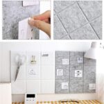 Large Cork Board Felt Board Tiles for Walls with 30 Push Pins, 11.8"x11.8" Pack of 6 Pin Board Notice Boards for Home Office Kitchen, Bulletin Board Wall Tiles for Photos Memos - Image 6