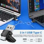 2-in-1 USB Type C Presentation Clicker, Clicker for PowerPoint Presentations, Rechargeable Wireless Presenter Remote, Pointer RF 2.4GHz USB PowerPoint Clicker Slide Advancer with Volume Control - Image 5