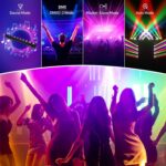 Big Dipper Moving Head Stage Light Bar, 10x15W LED Wall Washer Lights RGBW Strobe Lights with Sound Acitivated and DMX DJ Light Bar for Party Wedding Bars Live Show - Image 6