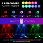 Dj Lights 100W Bee Eye UV Strobe Stage Light LED Sound Activated Rave Light, 14 CH DMX512 and Remote Control for Halloween Birthday Party Wedding Event Show KTV Bar Dance Decorations - Image 3