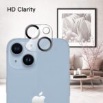 JETech Camera Lens Protector for iPhone 14 6.1-Inch and iPhone 14 Plus 6.7-Inch, 9H Tempered Glass, Anti-Scratch, Case Friendly, Does Not Affect Night Shots, HD Clear, 3-Pack - Image 4