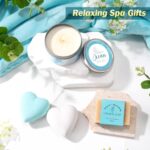 Birthday Gifts for Women, Christmas Self Care Gifts Get Well Soon Gifts Basket, Ocean Relaxing Spa Gifts Care Package w/Luxury Flannel Blanket, Unique for Mom Her Friend Sister - Image 6
