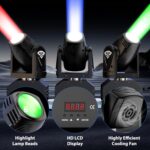 U`King LED Moving Head Light RGBW Beam Lights with DMX for Live Show DJ Disco Events Party Stage Lighting KTV Wedding Christmas and Halloween(1 PCS) - Image 6