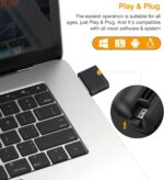 Presentation Remote with Air Mouse Function, Wireless Presenter Clicker RF 2.4GHz USB Laser Pointer Presenter Control PowerPoint Presentation Clicker for Mac, Laptop, Computer - Image 6