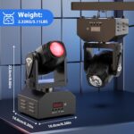 U`King LED Moving Head Light RGBW Beam Lights with DMX for Live Show DJ Disco Events Party Stage Lighting KTV Wedding Christmas and Halloween(1 PCS) - Image 7