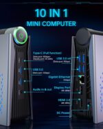 ACEMAGICIAN S3A Mini PC, Ryzen 7 5875U(up to 4.5Ghz), 16GB DDR4 512GB NVME SSD Mini Desktop Computer, Mini Computers [WiFi6/BT5.2] [4K UHD/RGB Lights/3 Adjustable Mode Light Gaming PC - Image 8